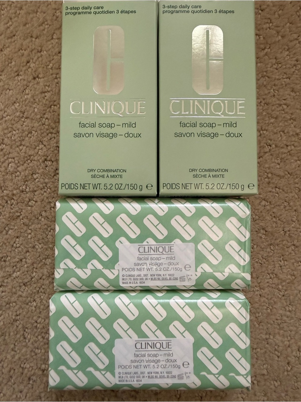 Clinique Facial Soap Bars Mild, 5.2
Oz. Set of 2